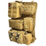Tactical saddle back storage pockets